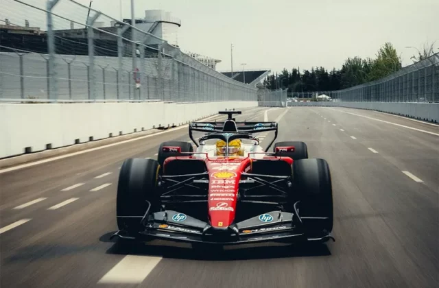 Charles Leclerc et Lewis Hamilton inaugurent le Madring avec la Ferrari SF-26