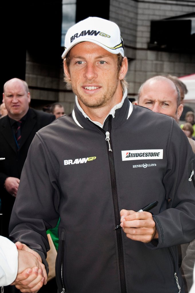 Jenson Button avec Brawn GP durant sa saison de champion du monde 2009