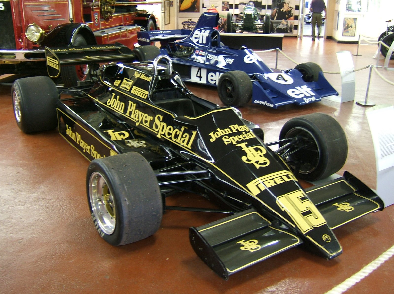 Lotus 92 de 1983 photographiée au musée de Donington