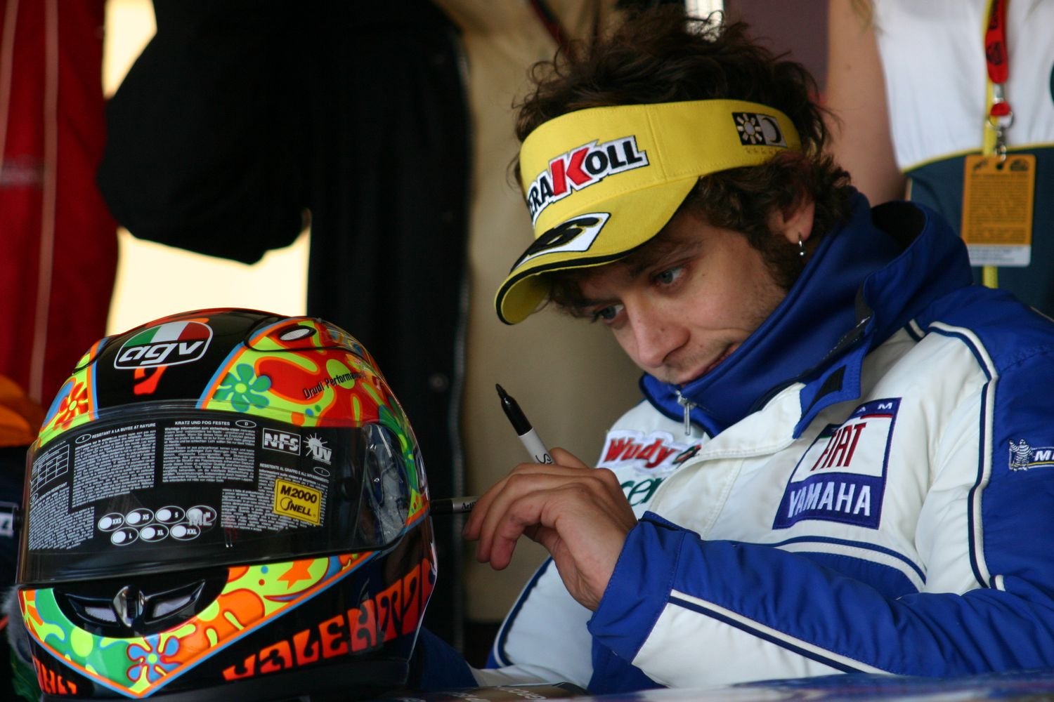 Valentino Rossi pendant le Grand Prix moto d’Australie 2007