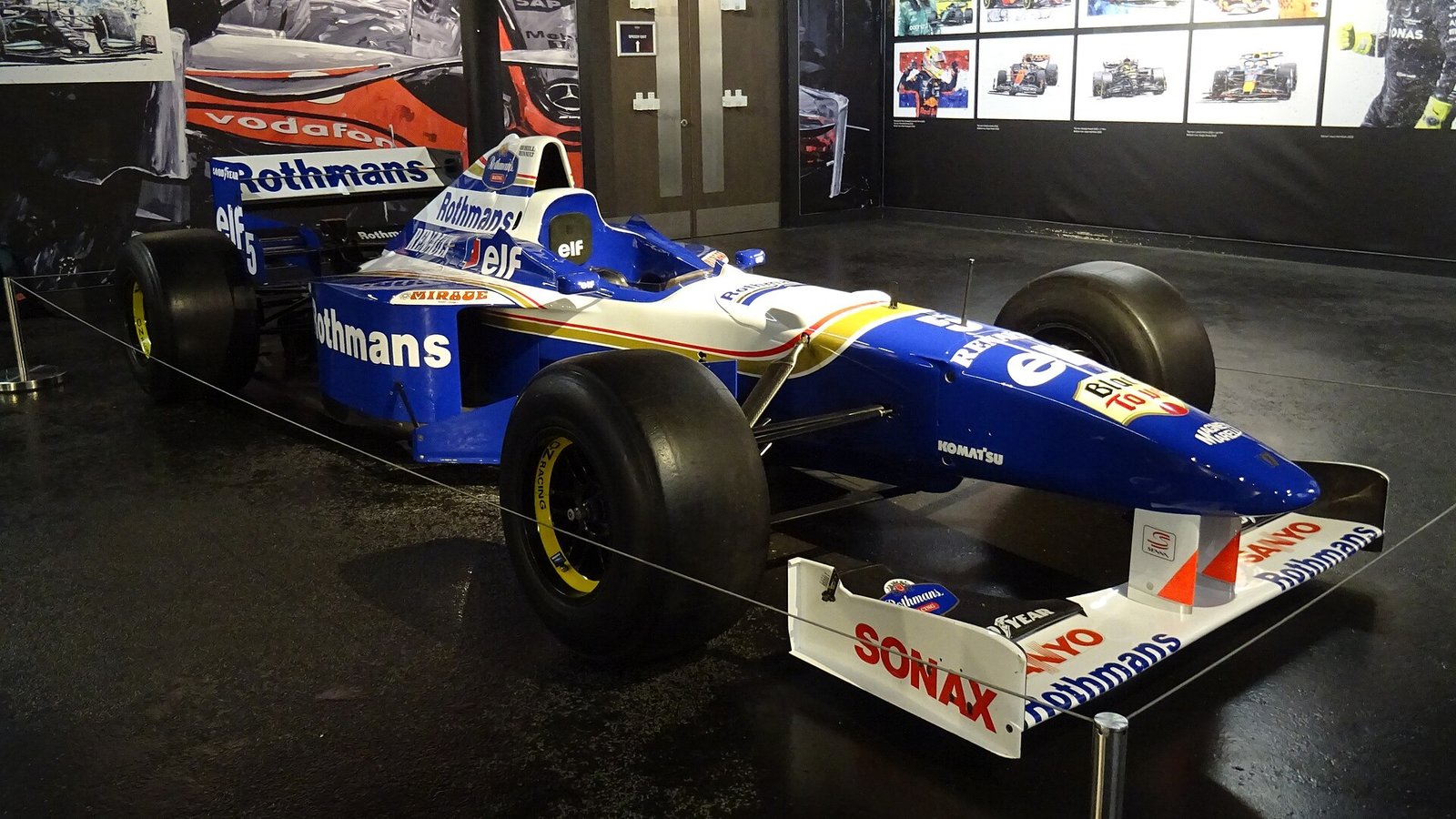 La Williams FW18 avec laquelle Damon Hill a remporté le championnat du monde de Formule 1 1996