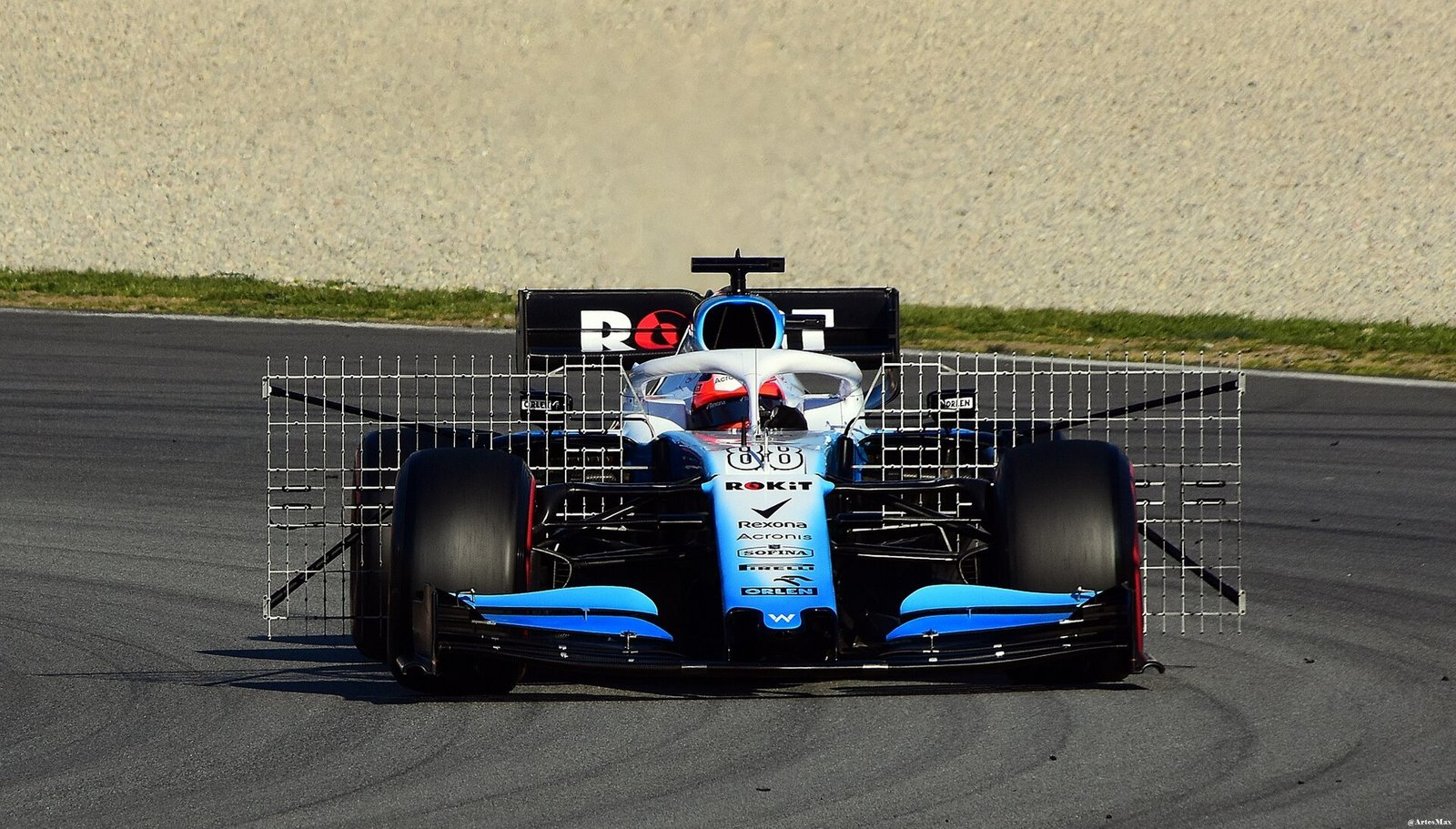 Robert Kubica au volant de la Williams FW42 pendant les essais de Barcelone 2019