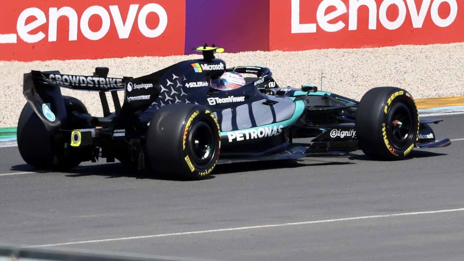 Mercedes W17 de Kimi Antonelli lors des essais libres du Grand Prix d’Australie 2026.