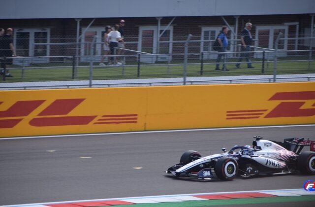 Colton Herta et la F1 2028 : une Cadillac roule au Grand Prix de Grande-Bretagne 2026.