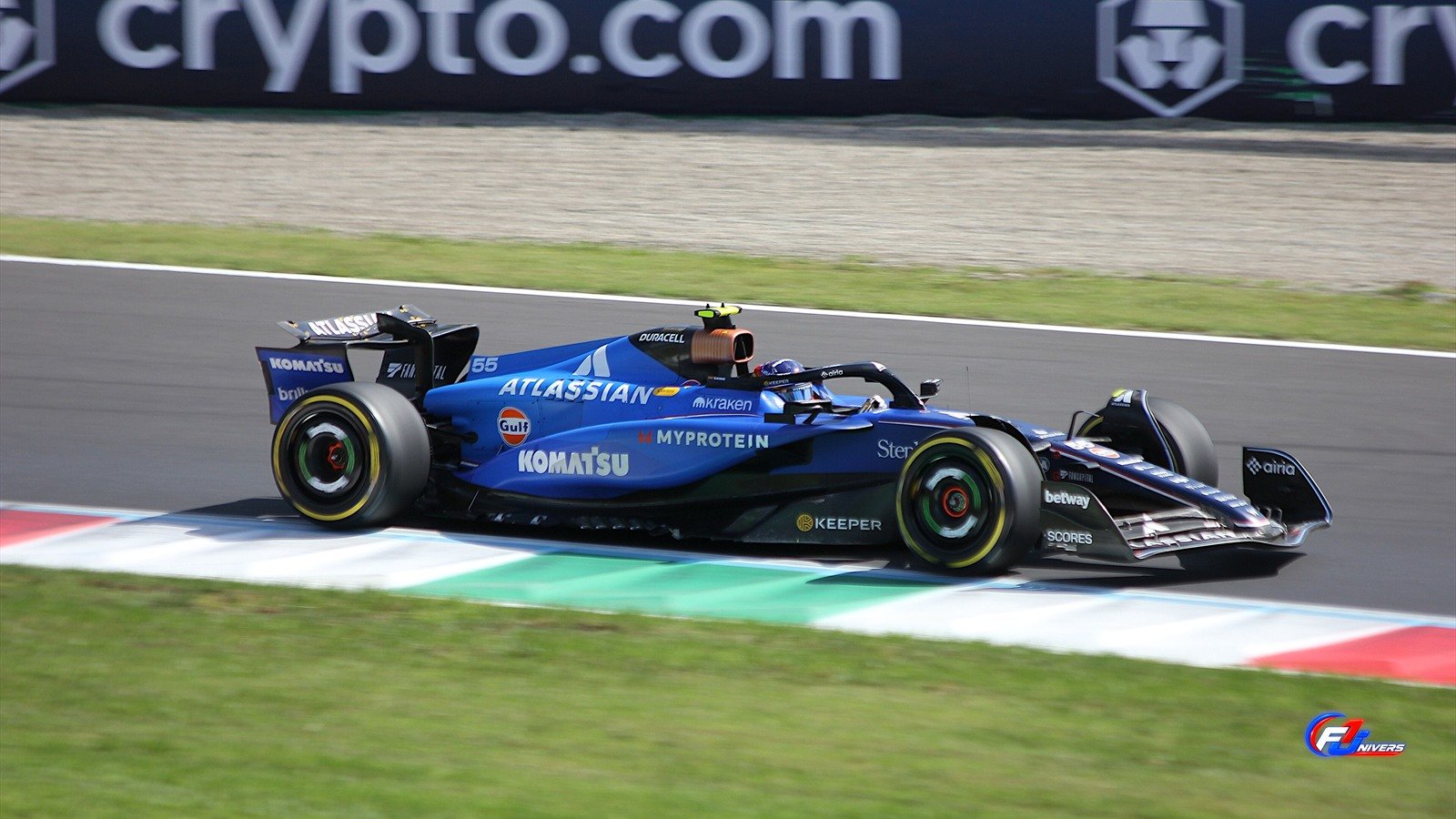 Jamie Chadwick en F1 : la Williams FW47 de Carlos Sainz lors des essais libres du Grand Prix d Italie 2025.