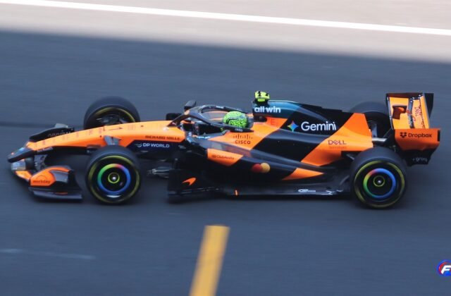 Lando Norris 24 Heures du Mans 2027 : la McLaren MCL40 de Norris aux essais du Grand Prix de Chine 2026.