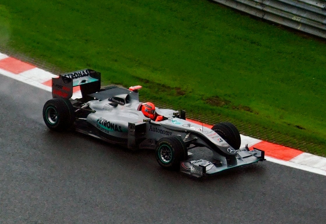 Michael Schumacher photographié en 2010 lors d’un événement public
