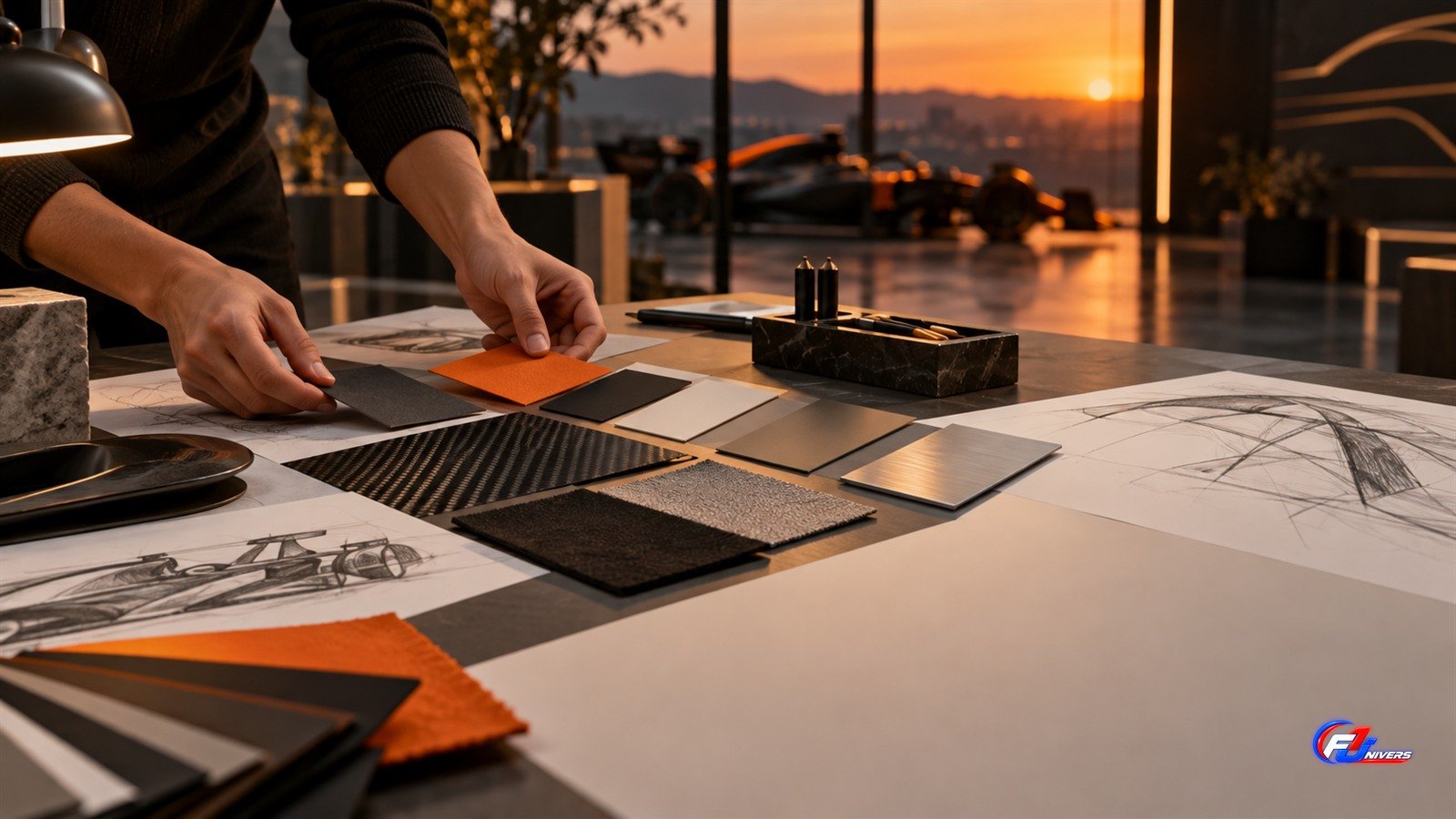 Nouvelle identité McLaren : visuel éditorial IA d un studio de conception fictif.