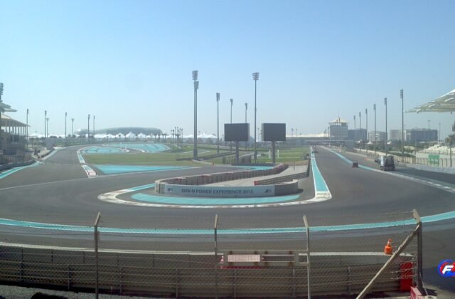 Qatar et Abu Dhabi : virage du circuit de Yas Marina, hôte du Grand Prix d Abou Dhabi.