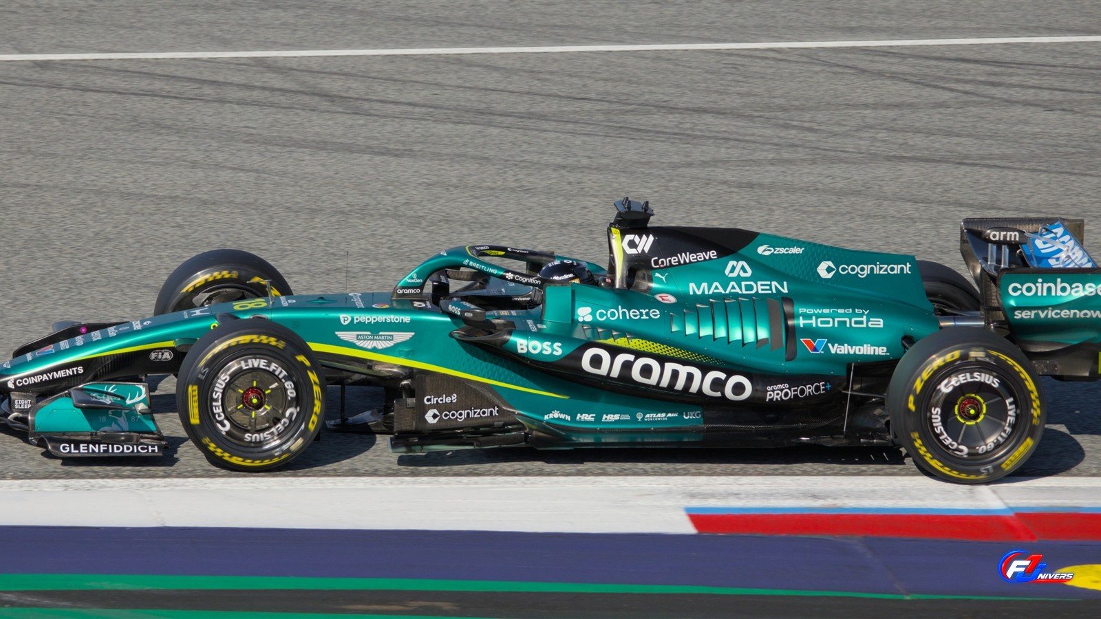 Aston Martin de Lance Stroll en piste au Grand Prix d’Autriche 2026